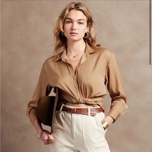 Banana Republic Factory Silky Oversized Shirt—New w/ Tags
